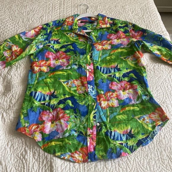 Ralph Lauren black label blouse size Medium - Picture 7 of 7